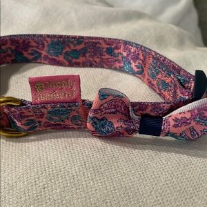 Simply Southern Pink and Blue Paisley Medium/ Large Dog Collar
